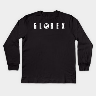 Globex (White) Kids Long Sleeve T-Shirt